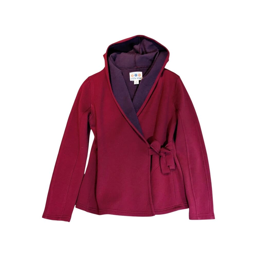 Title Nine Jacket Wrap It Up Coat Wool Hooded